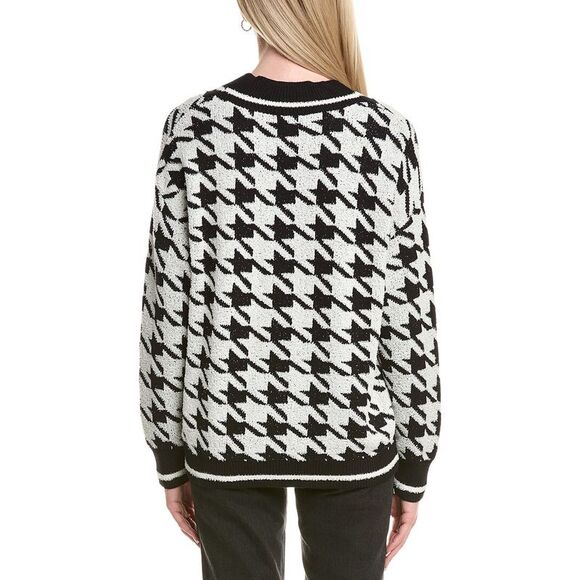 Lea & Viola Womens  Cardigan, Black - Picture 2 of 3